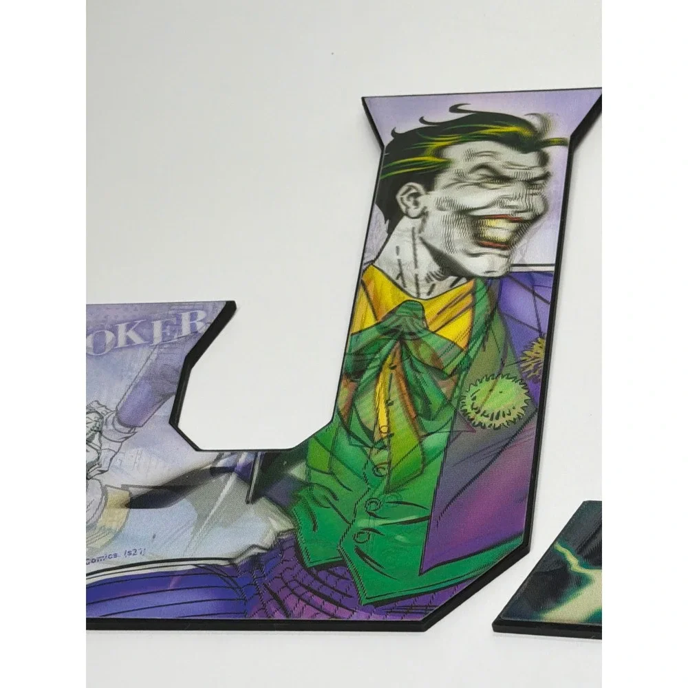 Marvel DC Comics Wall Art Letters JIM Joker Hulk Avengers Superhero Decor‎